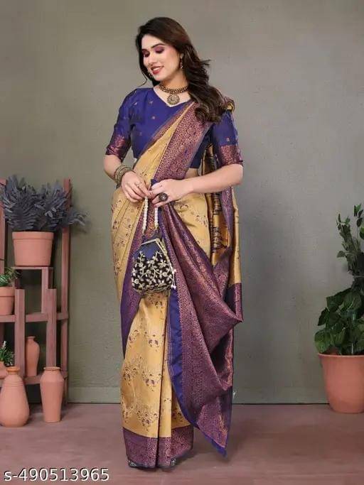 Kashtbhanjan Silk Blend Solid Regular Saree With Stitched Blouse ( Light Green ) Kashtbhanjan Silk Blend Solid Regular Saree With Stitched Blouse ( Light Green )