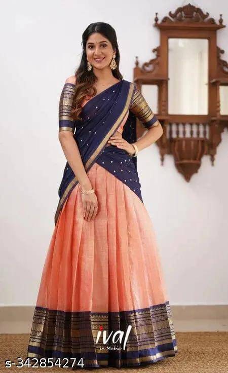 Kashtbhanjan Silk Embellished Regular Saree With Stitched Blouse ( Multicolor ) Kashtbhanjan Silk Embellished Regular Saree With Stitched Blouse ( Multicolor )