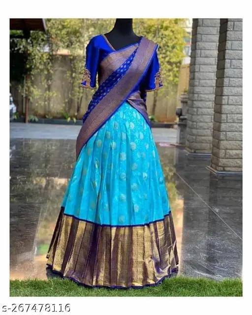     			Kashtbhanjan Silk Printed Regular Saree With Stitched Blouse ( Grey )