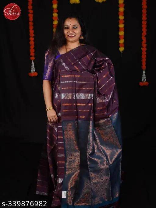     			Kashtbhanjan Silk Solid Regular Saree With Stitched Blouse ( Red )