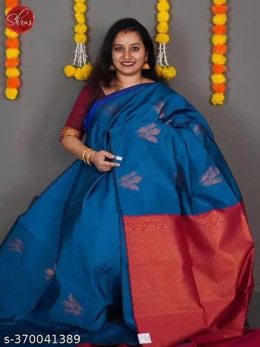 Kashtbhanjan Silk Solid Regular Saree With Stitched Blouse ( Black ) Kashtbhanjan Silk Solid Regular Saree With Stitched Blouse ( Black )