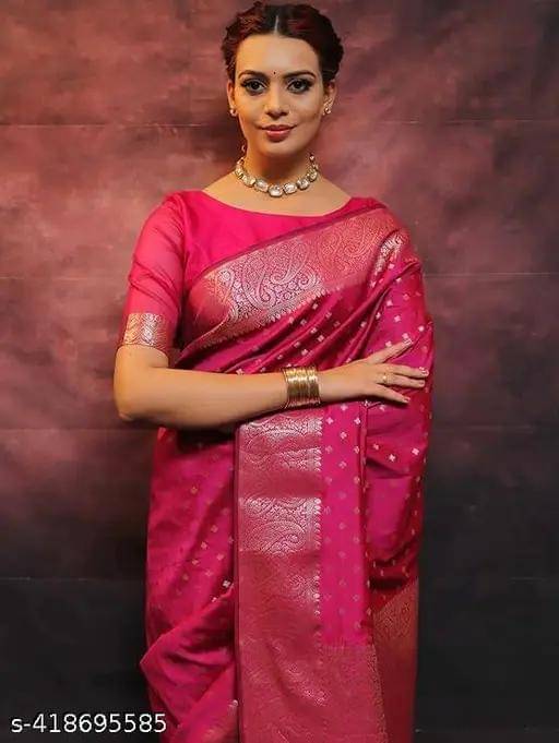     			Kashtbhanjan Silk Solid Regular Saree With Stitched Blouse ( Grey )