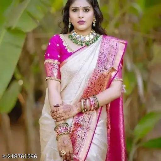     			Kashtbhanjan Silk Solid Regular Saree With Stitched Blouse ( Black )