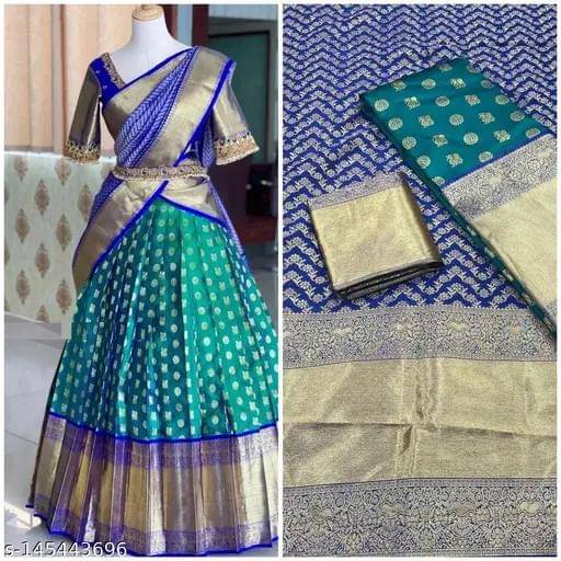     			Kashtbhanjan Silk Solid Regular Saree With Stitched Blouse ( Maroon )