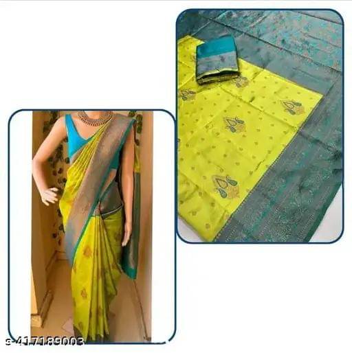 Kashtbhanjan Silk Solid Regular Saree With Stitched Blouse ( Light Blue ) Kashtbhanjan Silk Solid Regular Saree With Stitched Blouse ( Light Blue )