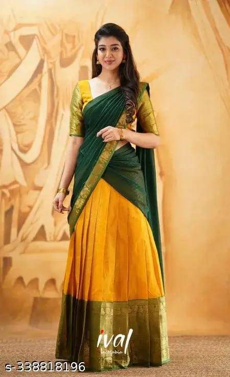     			Kashtbhanjan Silk Solid Regular Saree With Stitched Blouse ( Red )