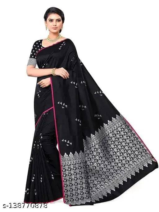 Kashtbhanjan Silk Solid Regular Saree With Stitched Blouse ( Purple ) Kashtbhanjan Silk Solid Regular Saree With Stitched Blouse ( Purple )
