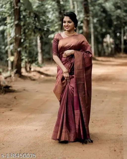     			Kashtbhanjan Silk Solid Regular Saree With Stitched Blouse ( Light Green )