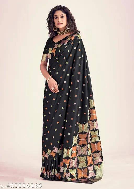 Kashtbhanjan Silk Solid Regular Saree With Stitched Blouse ( Purple ) Kashtbhanjan Silk Solid Regular Saree With Stitched Blouse ( Purple )