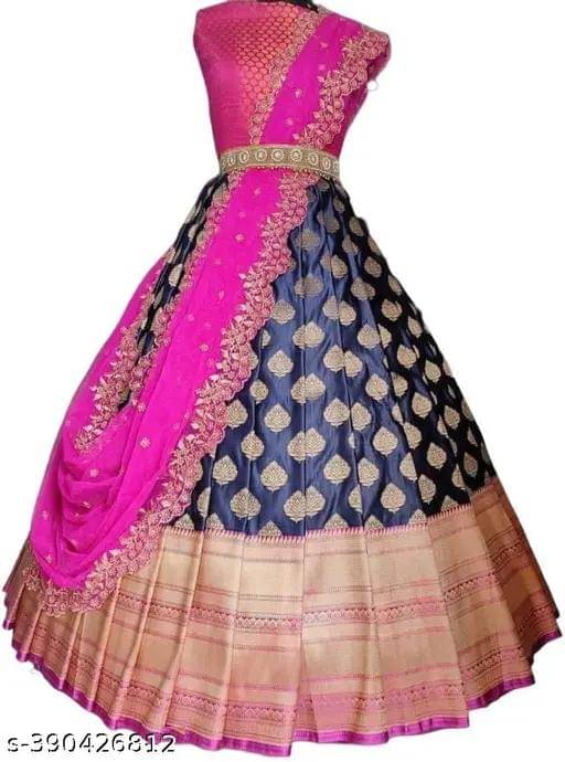     			Kashtbhanjan Silk Woven Design Regular Saree With Stitched Blouse ( Pink )