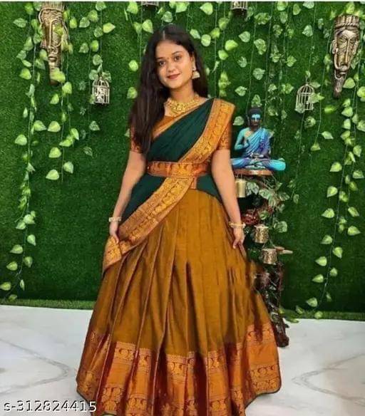     			Kashtbhanjan Silk Woven Design Regular Saree With Stitched Blouse ( Green )