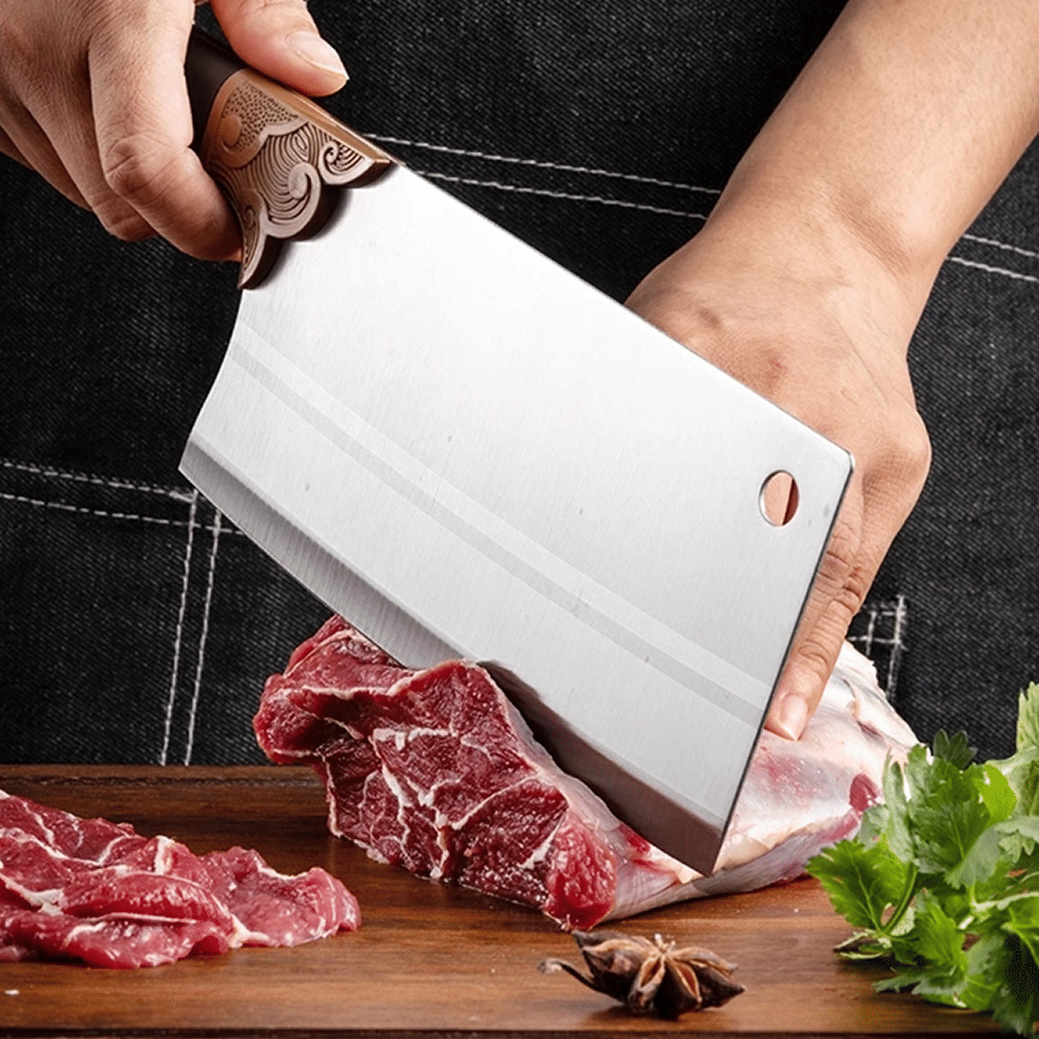     			Multipurpose Kitchen Cleaver Knife – Stainless Steel Cutter for Food Preparation