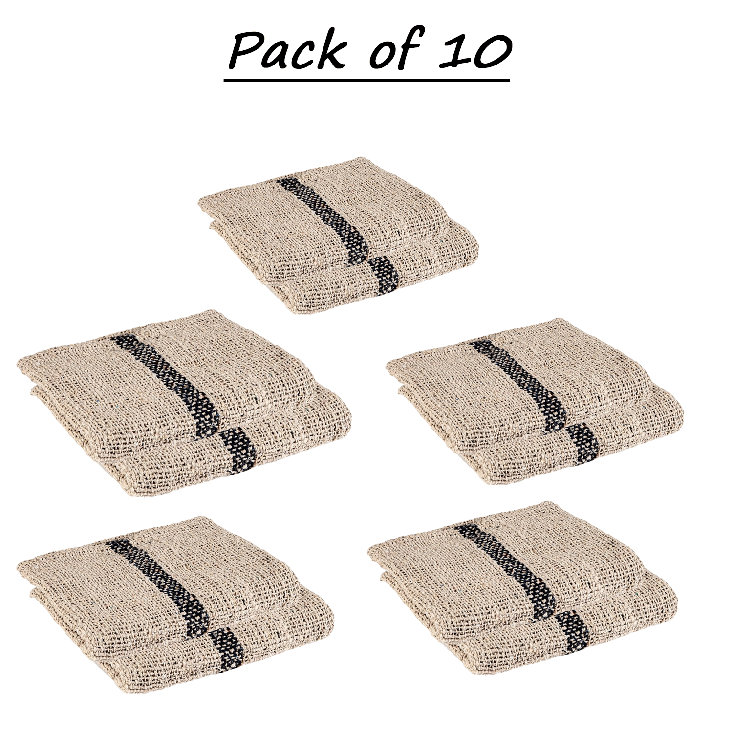     			Pack of 10 | White Floor Cleaning Pocha | Plain Duster Cloth | Cotton Reusable Sweeping Cloth For Home | Small | Kitchen | 24x24 Inch