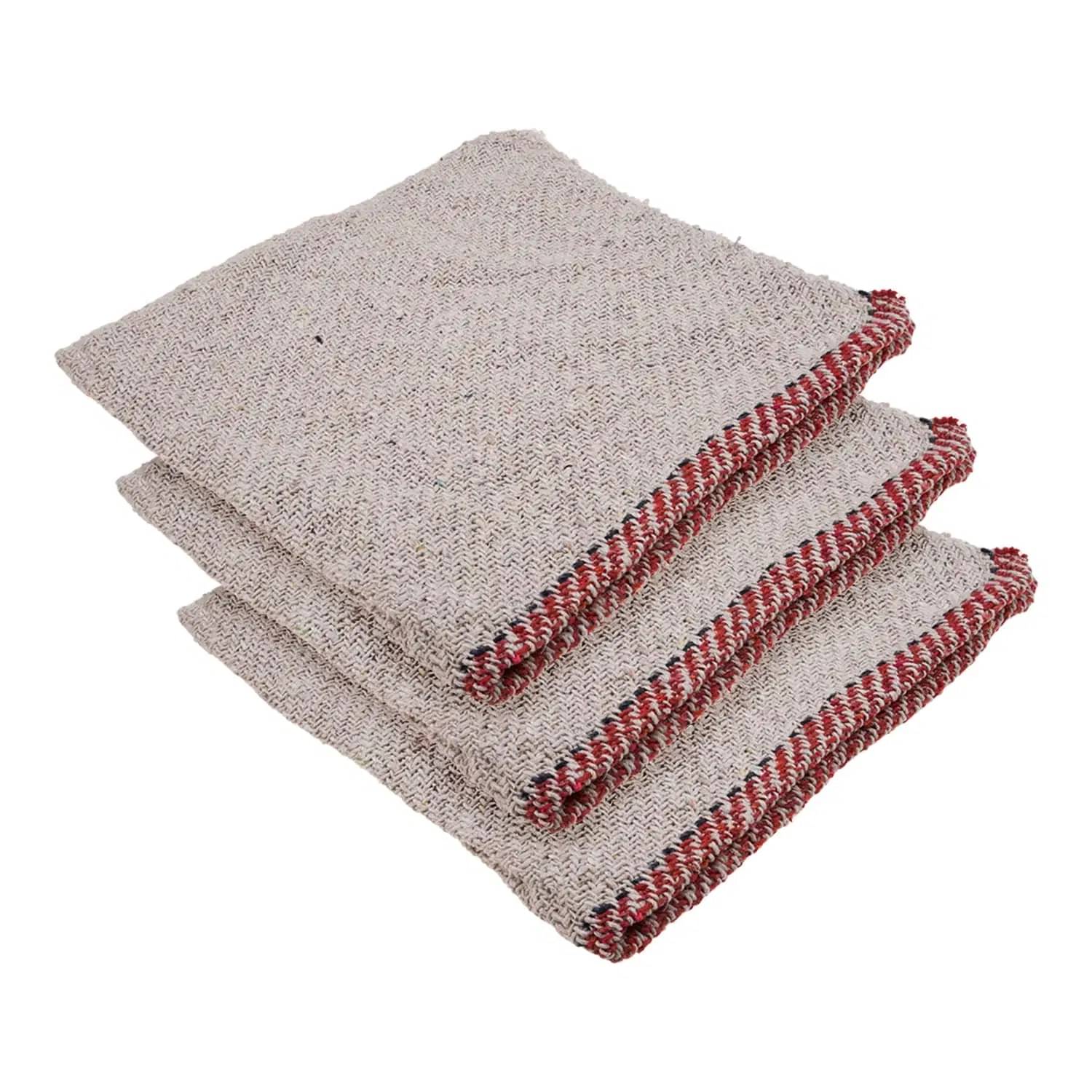     			Pack of 6 | White Floor Cleaning Pocha | Plain Duster Cloth | Cotton Reusable Sweeping Cloth For Home | Small | Kitchen | 18x18 Inch