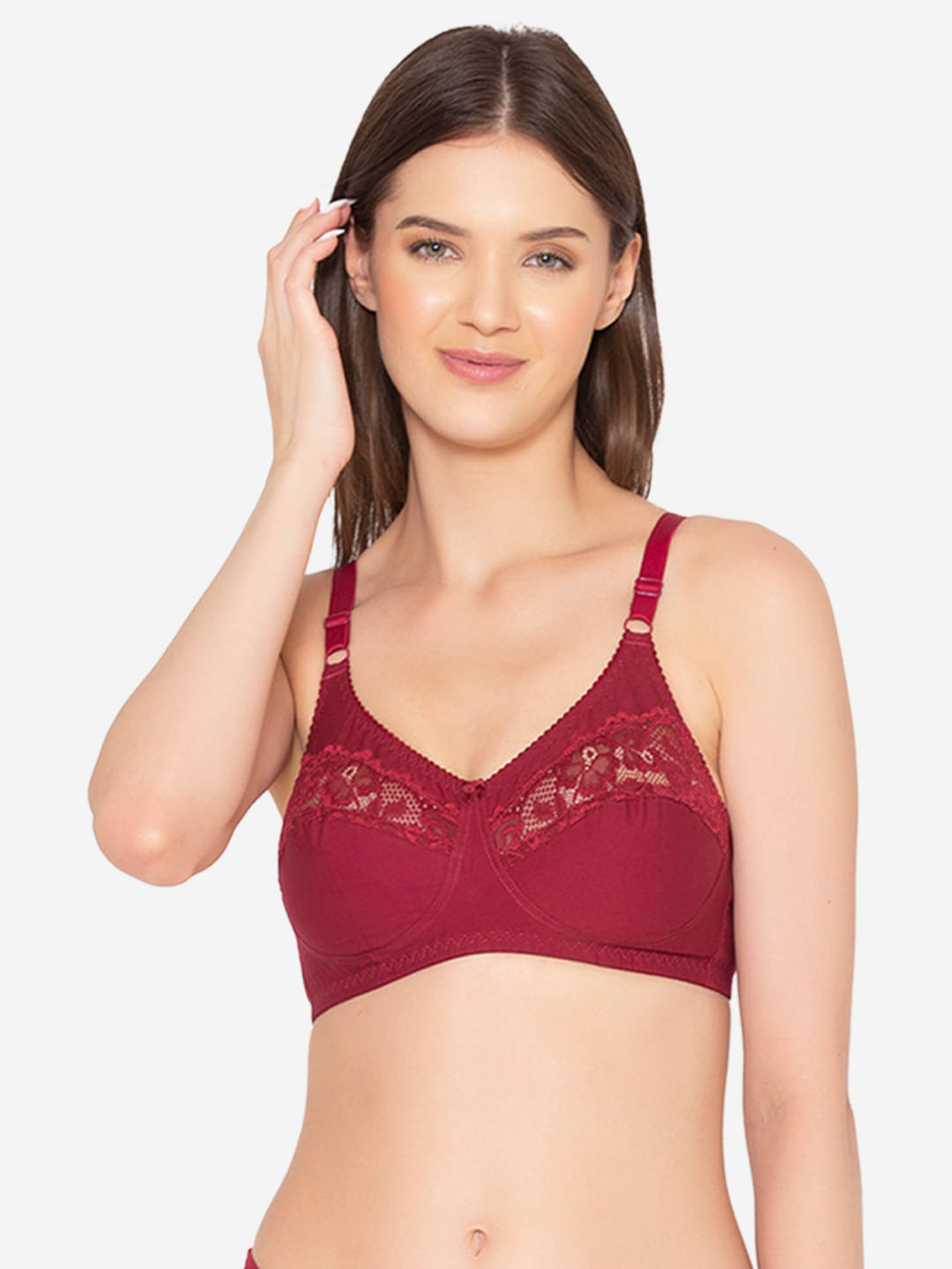     			Paris Beauty Pack of 1 Lycra Non Padded Everyday Bra For Women ( Maroon )