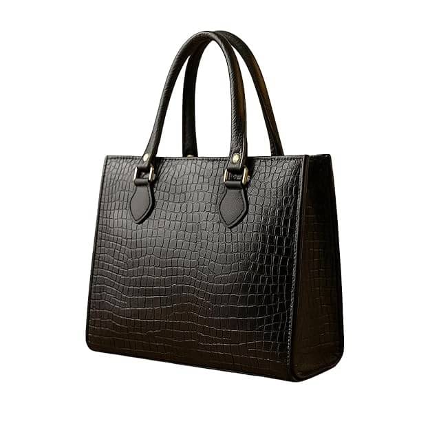     			ROX Shoulder Bag Faux Leather Set of 1 ( Black )