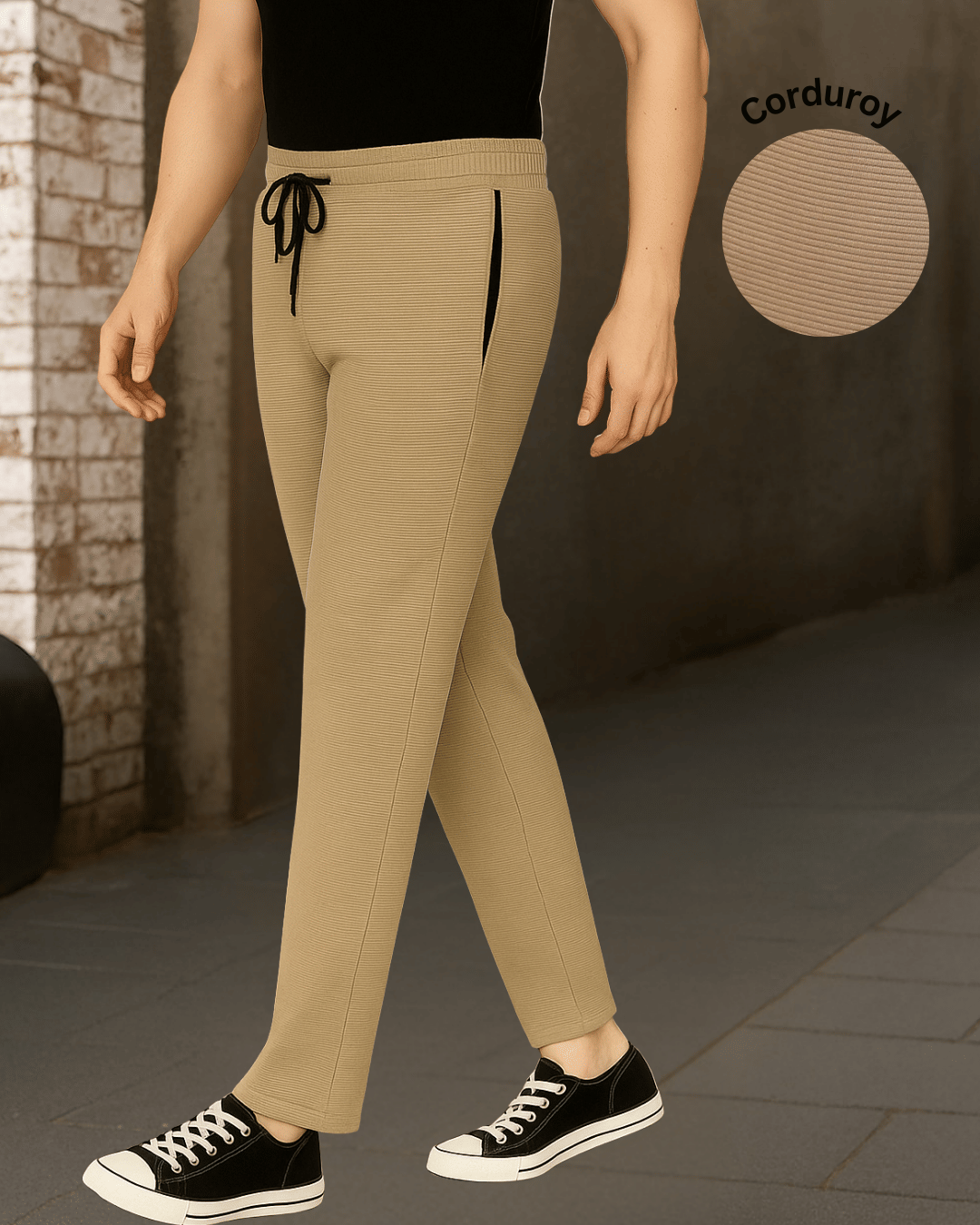 Rigo Beige Polyester Men's Joggers ( Pack of 1 ) Rigo Beige Polyester Men's Joggers ( Pack of 1 )
