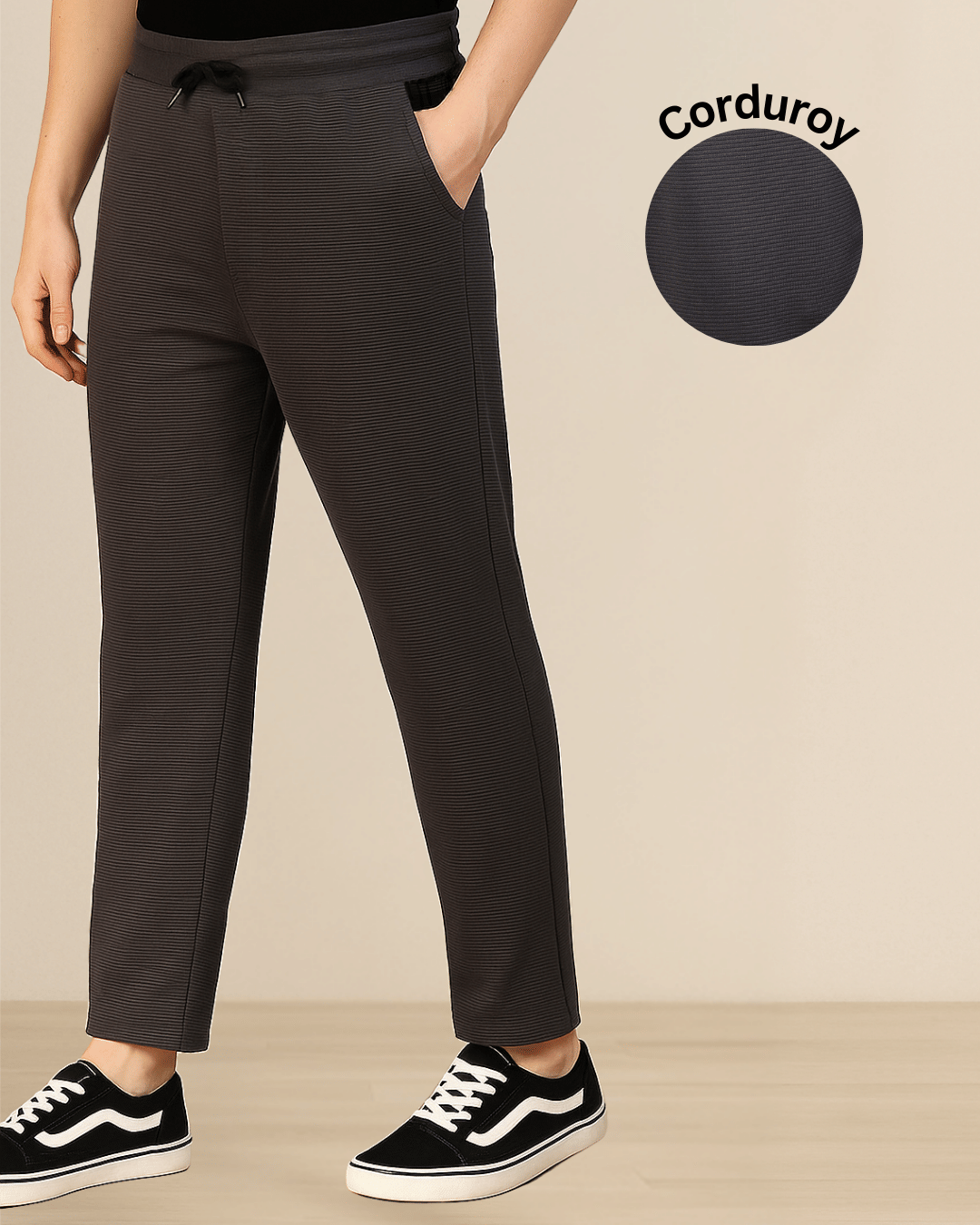 Rigo Charcoal Polyester Men's Joggers ( Pack of 1 ) - Track Pants | Buy online on ZillyBuy