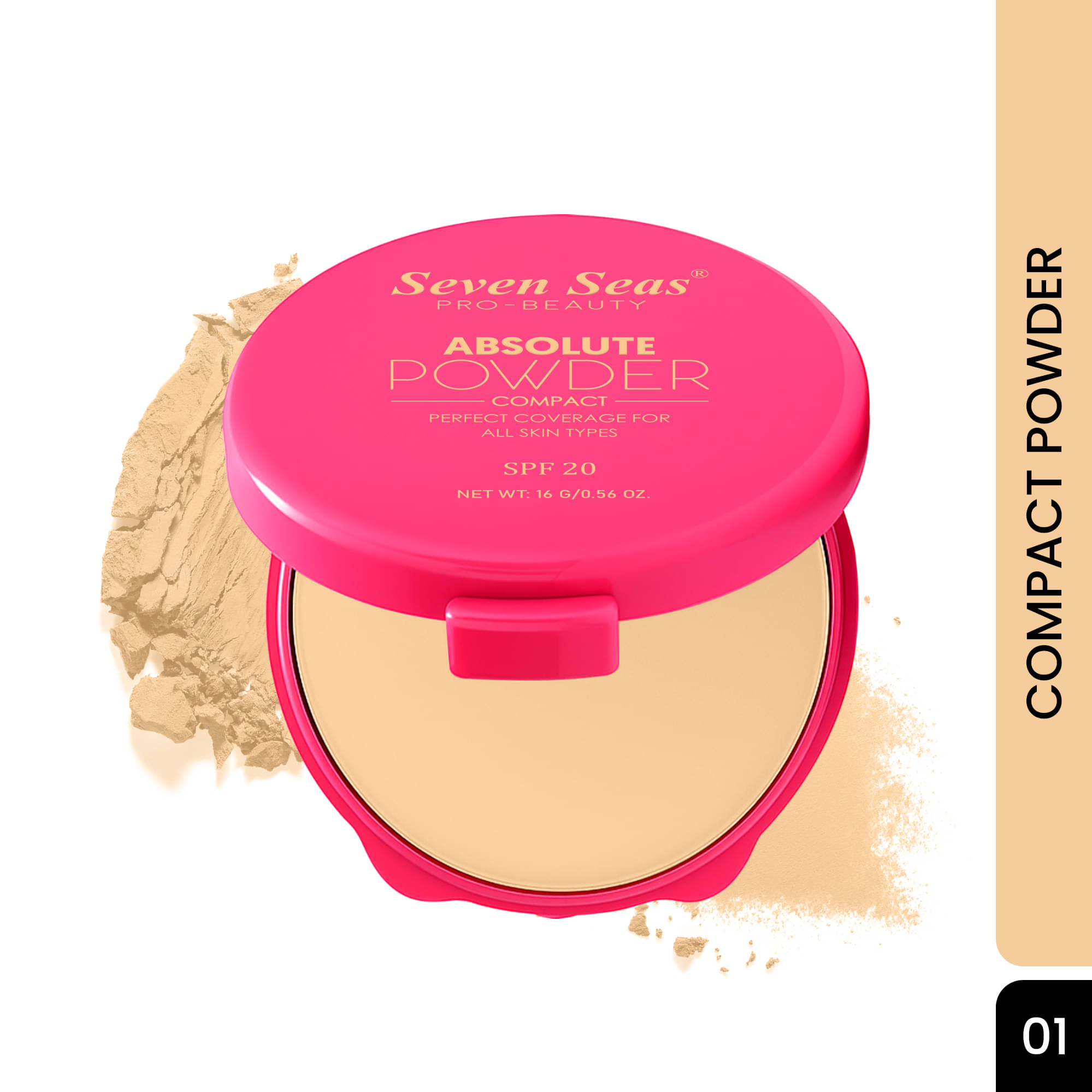     			Seven Seas Absolute Compact Powder Pressed Powder Light 16 g