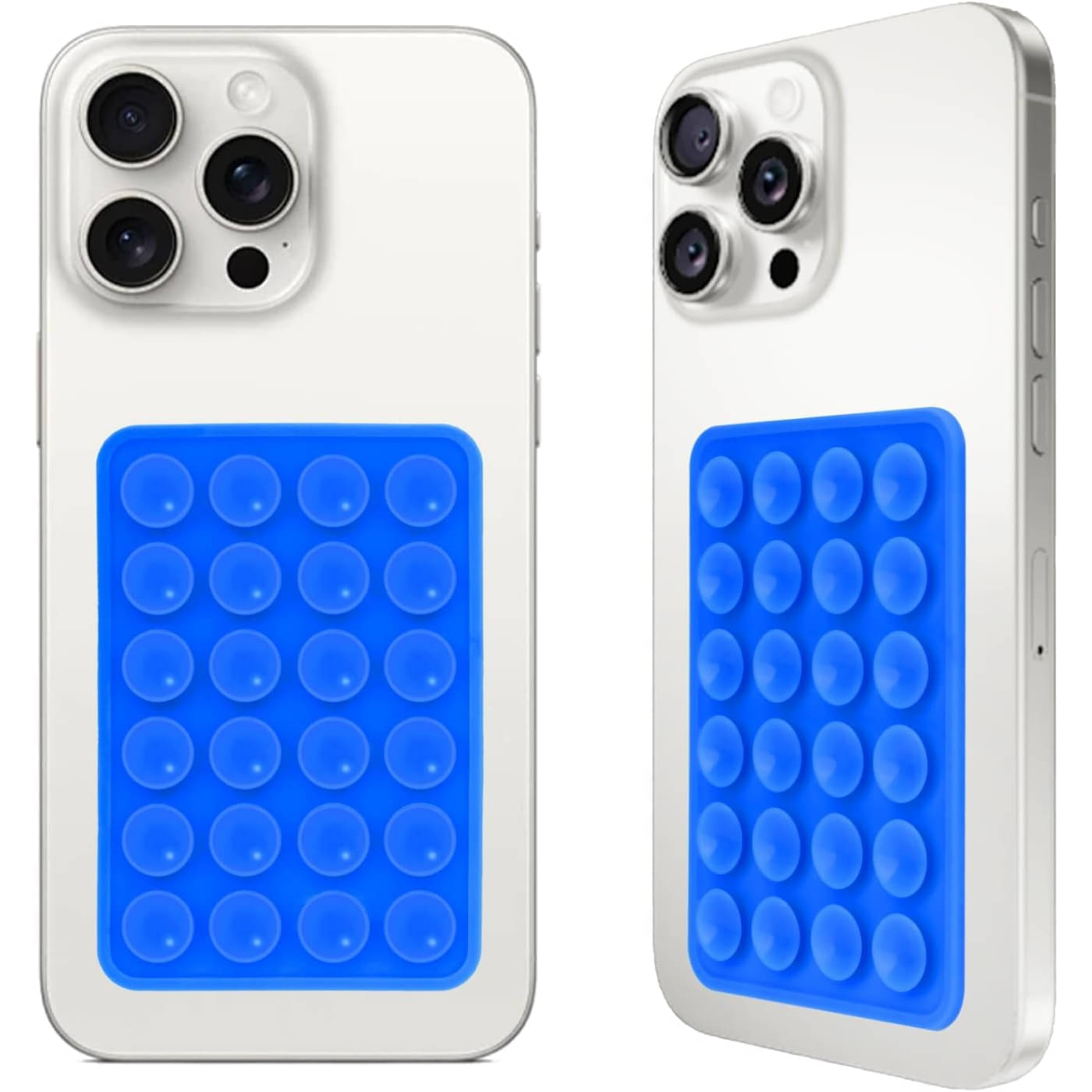     			Silicone Suction Phone Case Mount, Non Slip Sticky Phone Grip for Cellphone, Silicon Adhesive Suction Cup Phone Mount, Strong Grip Holder for Selfies and Videos (Multicolor - 1 Pack )