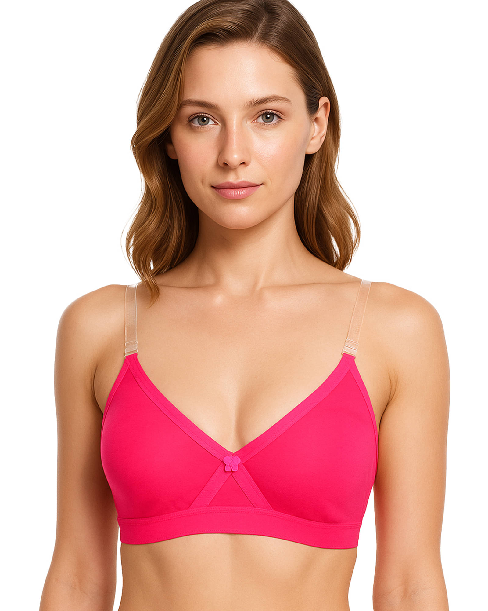 Sona lingeries Pack of 1 Cotton Non Padded T-Shirt Bra For Women ( Pink ) Sona lingeries Pack of 1 Cotton Non Padded T-Shirt Bra For Women ( Pink )
