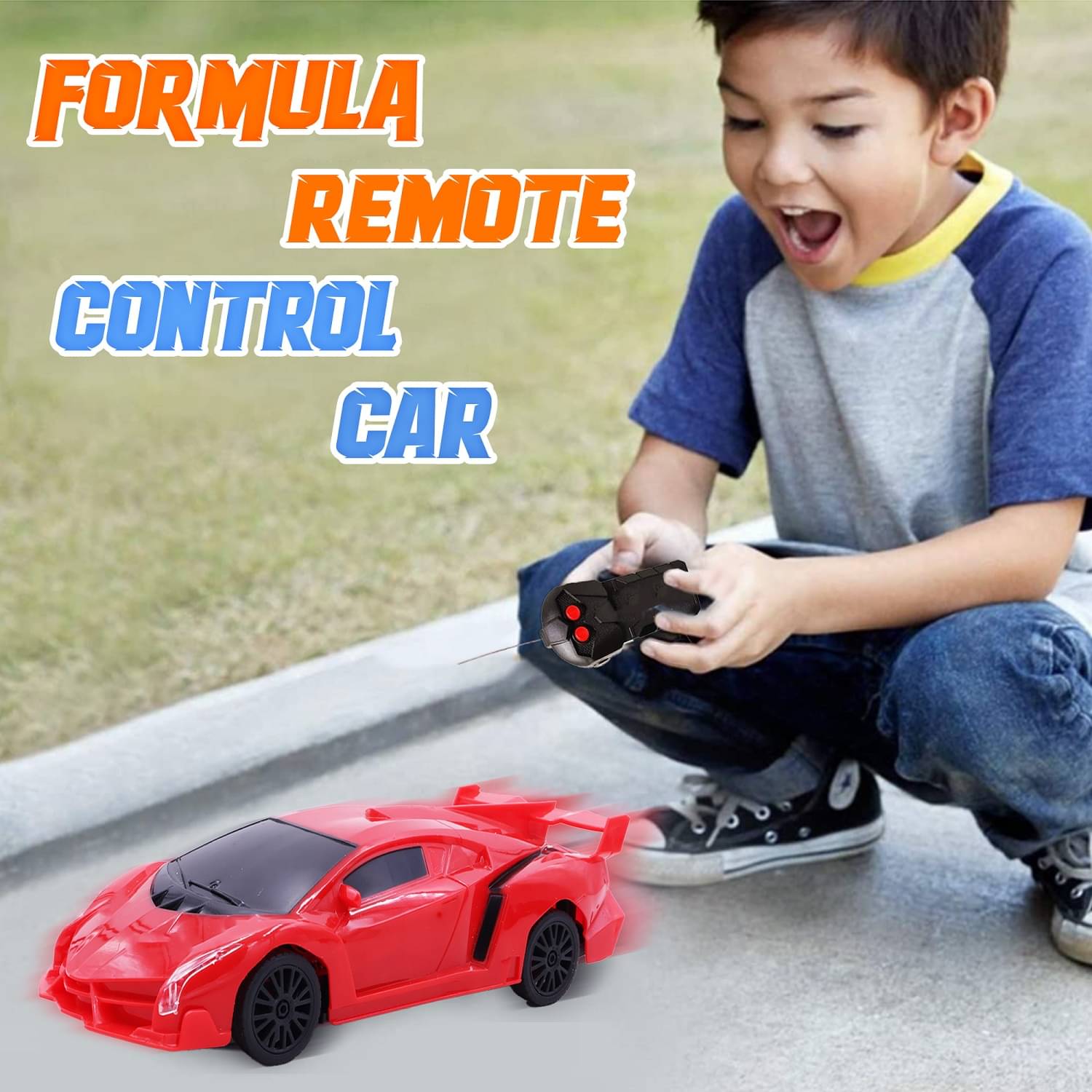     			Toy - Red Plastic Car ( Pack of 1 )