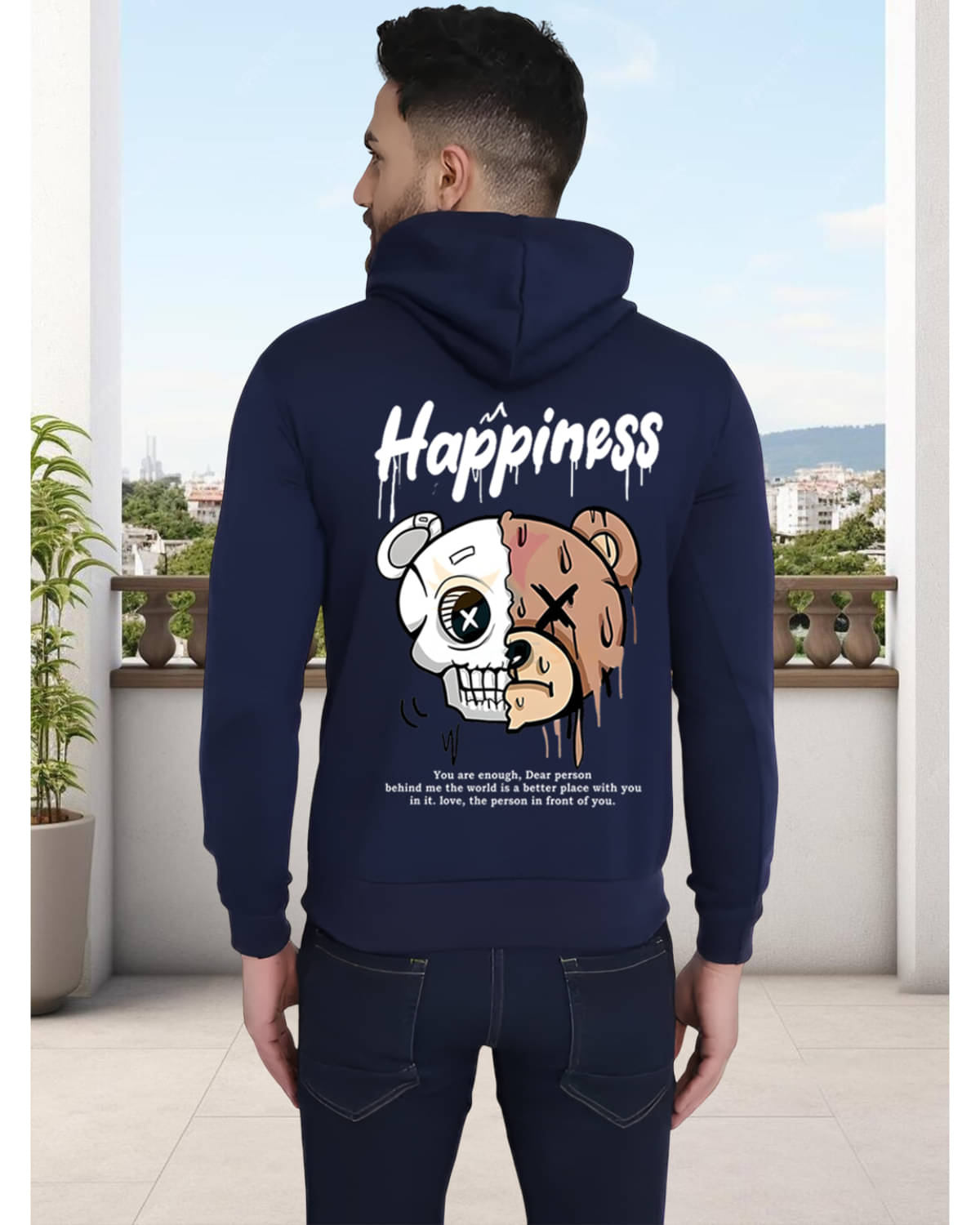 Unicus Apparel Fleece Hooded Men's Sweatshirt - Navy ( Pack of 1 ) Unicus Apparel Fleece Hooded Men's Sweatshirt - Navy ( Pack of 1 )
