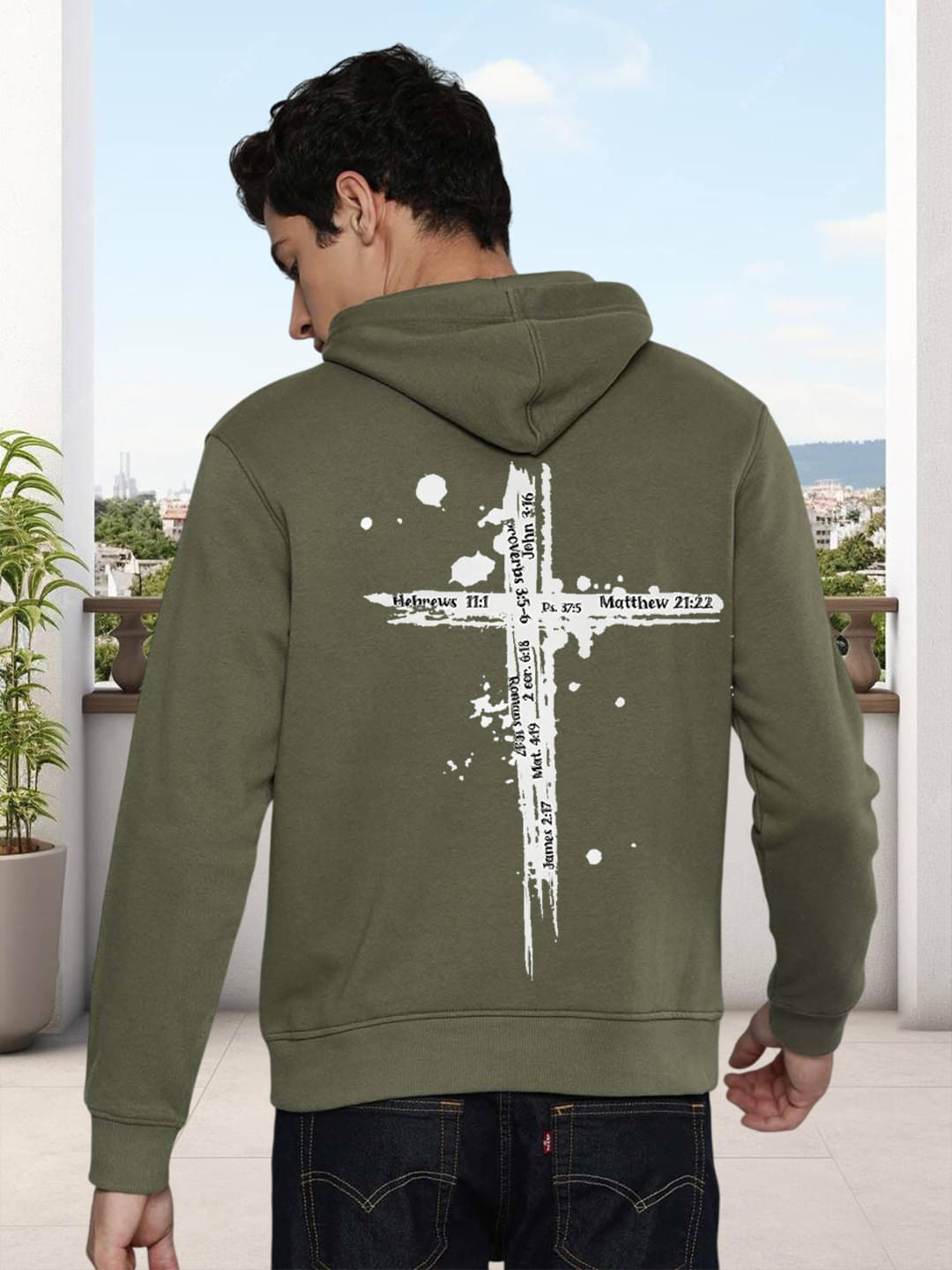 Unicus Apparel Fleece Hooded Men's Sweatshirt - Olive ( Pack of 1 )     			Unicus Apparel Fleece Hooded Men's Sweatshirt - Olive ( Pack of 1 )