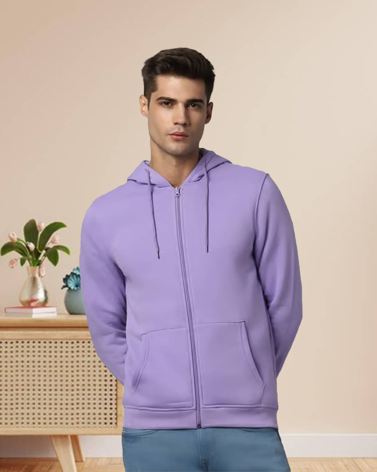 Unicus Apparel Fleece Hooded Men's Sweatshirt - Purple ( Pack of 1 ) Unicus Apparel Fleece Hooded Men's Sweatshirt - Purple ( Pack of 1 )