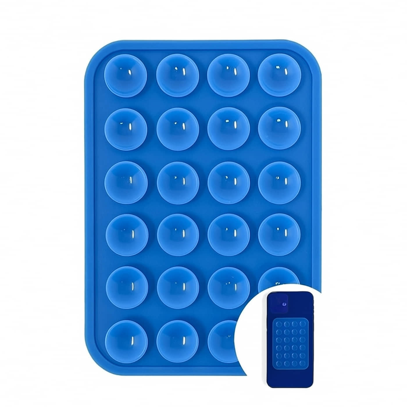 Universal Suction Phone Case | Silicone Mobile Cover with 24 Strong Suction Cups | Stick on Wall, Mirror, Car, Kitchen & Desk | Hands-Free Stand for Video Calls & Selfies (Multicolor - 1 Pack ) - Stationery | Buy online on ZillyBuy