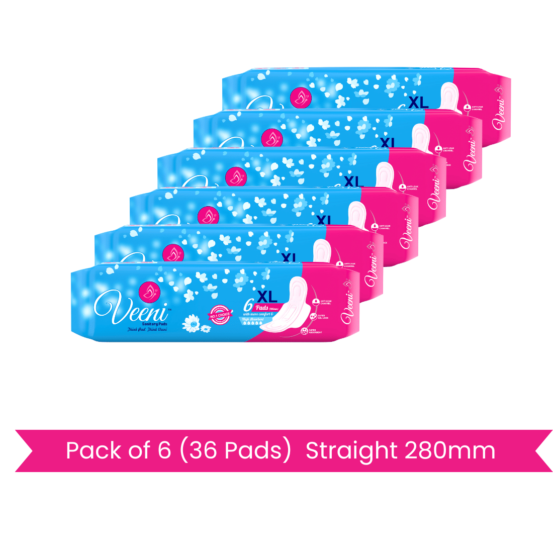     			VEENI Cottony XL Regular Sanitary Pad
