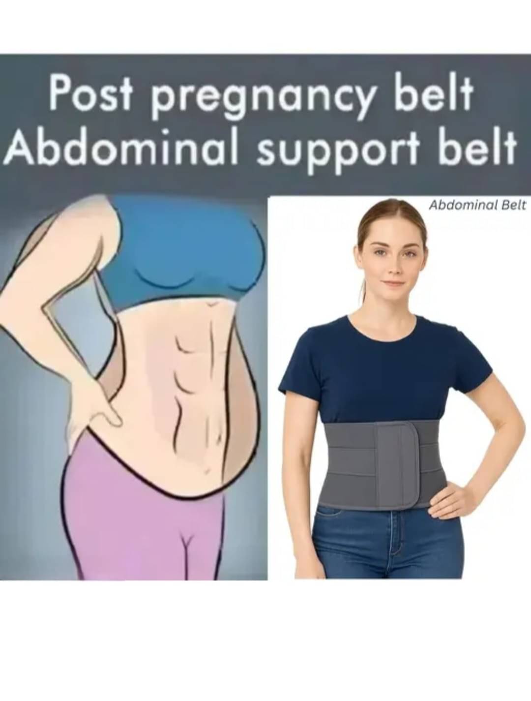 ZOI ORTHO Abdominal Belt for Women After Delivery Abdominal Support Free Size ZOI ORTHO Abdominal Belt for Women After Delivery Abdominal Support Free Size