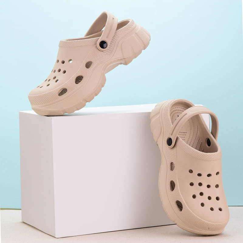     			Zoom Shoes Beige Women's Clogs