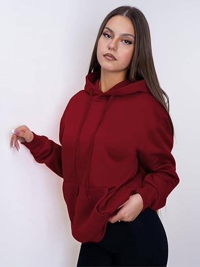     			buckberr Cotton - Fleece Women's Hooded Sweatshirt ( Maroon )