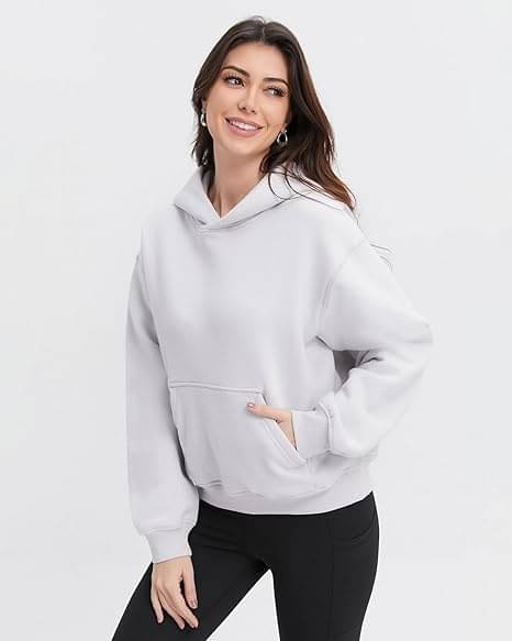     			buckberr Cotton - Fleece Women's Hooded Sweatshirt ( White )