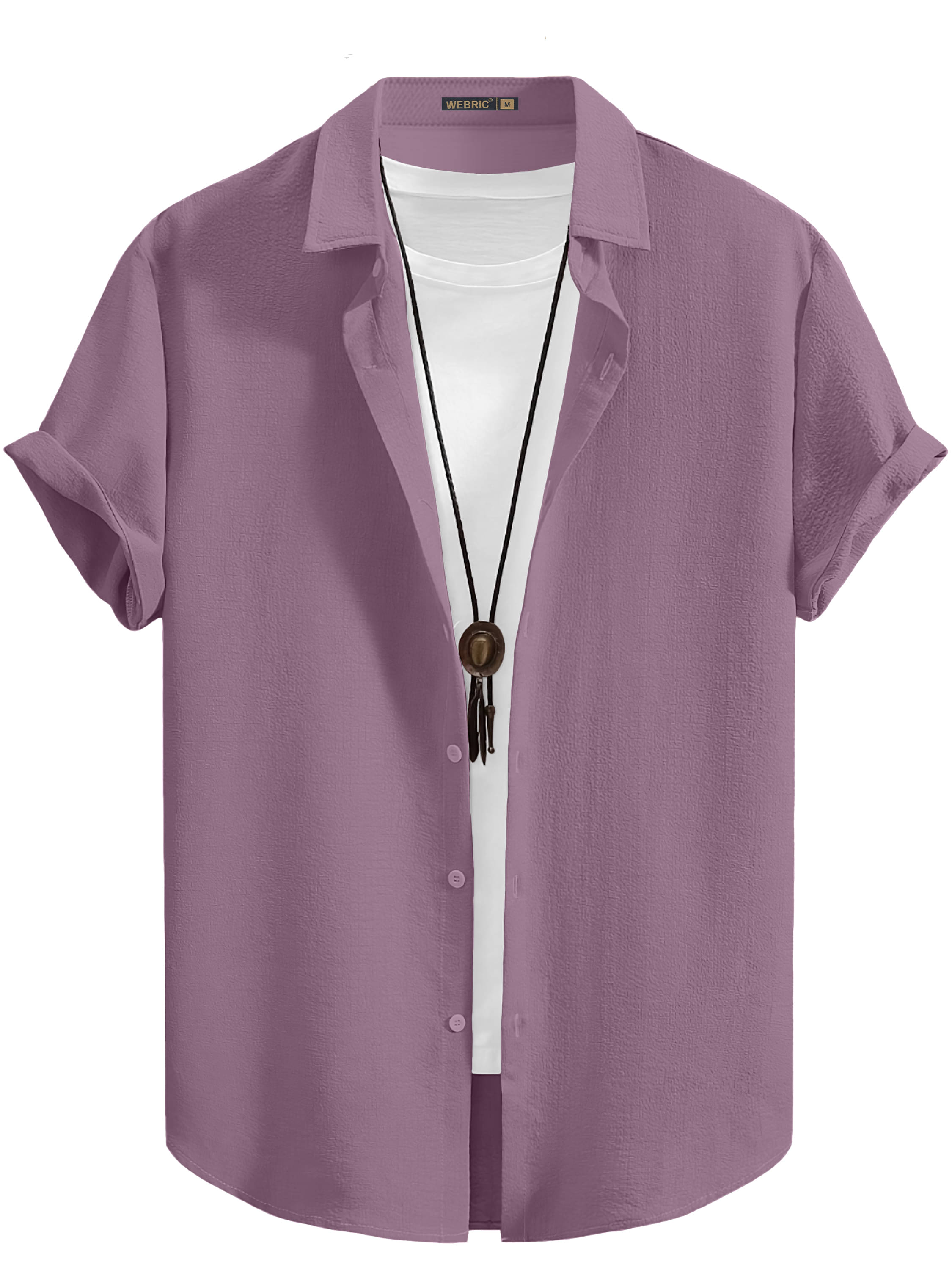 color bucket Cotton Blend Regular Fit Popcorn Textured Half Sleeves Men's Casual Shirt - Pink ( Pack of 1 )     			color bucket Cotton Blend Regular Fit Popcorn Textured Half Sleeves Men's Casual Shirt - Pink ( Pack of 1 )