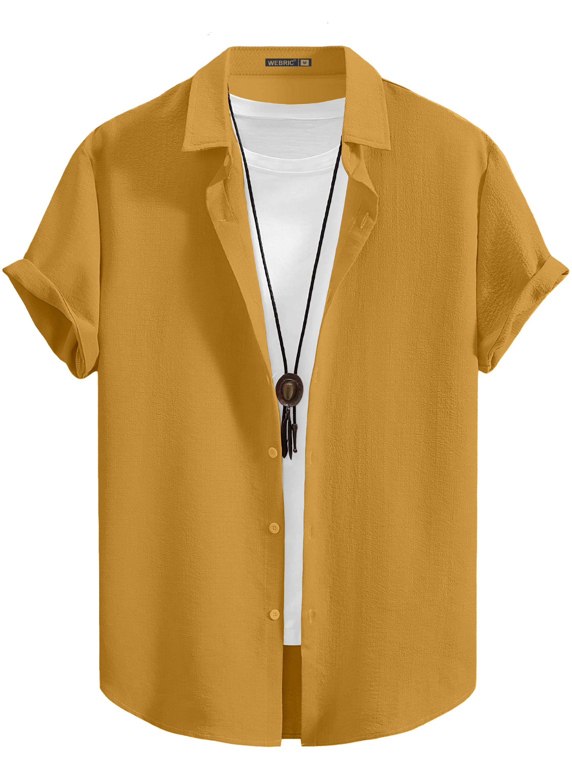color bucket Cotton Blend Regular Fit Popcorn Textured Half Sleeves Men's Casual Shirt - Yellow ( Pack of 1 ) color bucket Cotton Blend Regular Fit Popcorn Textured Half Sleeves Men's Casual Shirt - Yellow ( Pack of 1 )