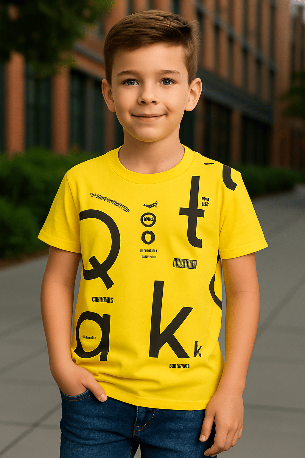     			kavlo Pack of 1 Boys & Girls Polyester T-Shirt ( Yellow )
