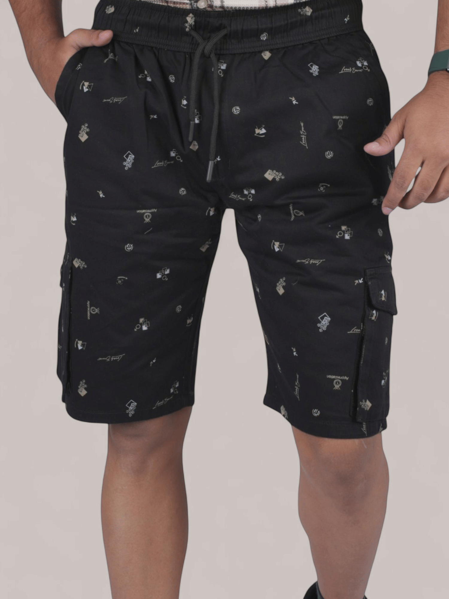     			plounge Black,Blue,Green Cotton Blend Men's Shorts ( Pack of 1 )