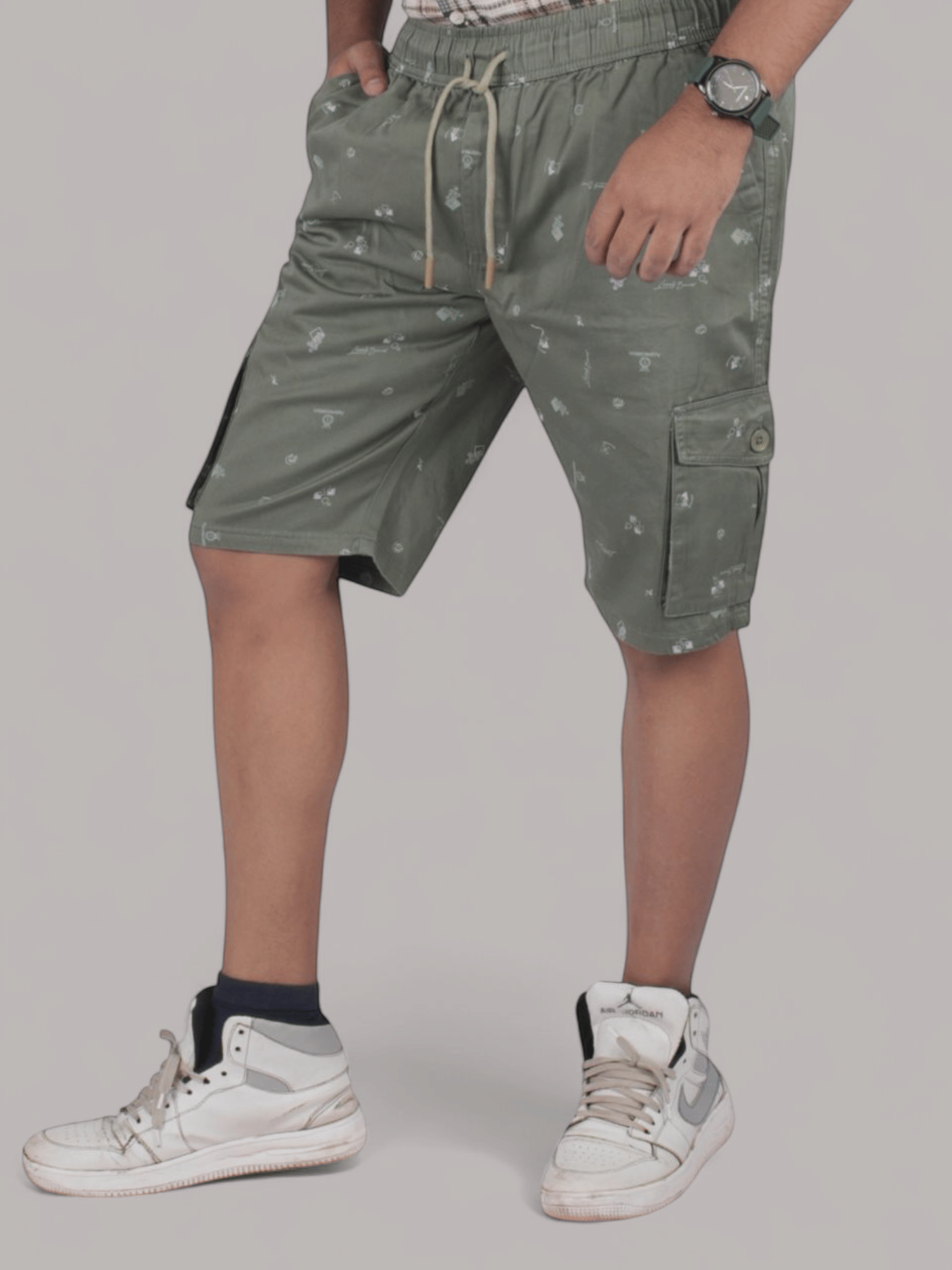 plounge Fluorescent Green Cotton Blend Men's Shorts ( Pack of 1 ) - Shorts | Buy online on ZillyBuy