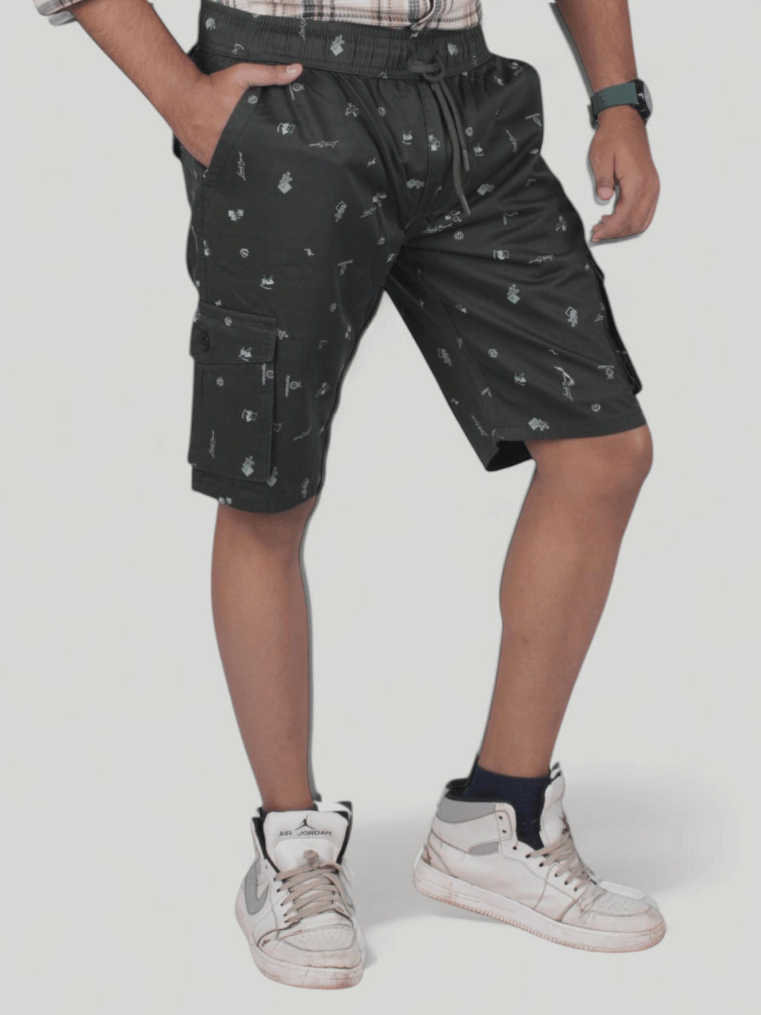     			plounge Lime Green Cotton Blend Men's Shorts ( Pack of 1 )