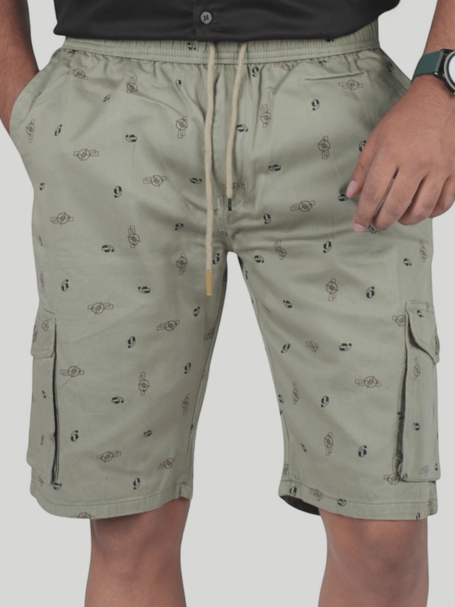     			plounge Sea Green Cotton Blend Men's Shorts ( Pack of 1 )