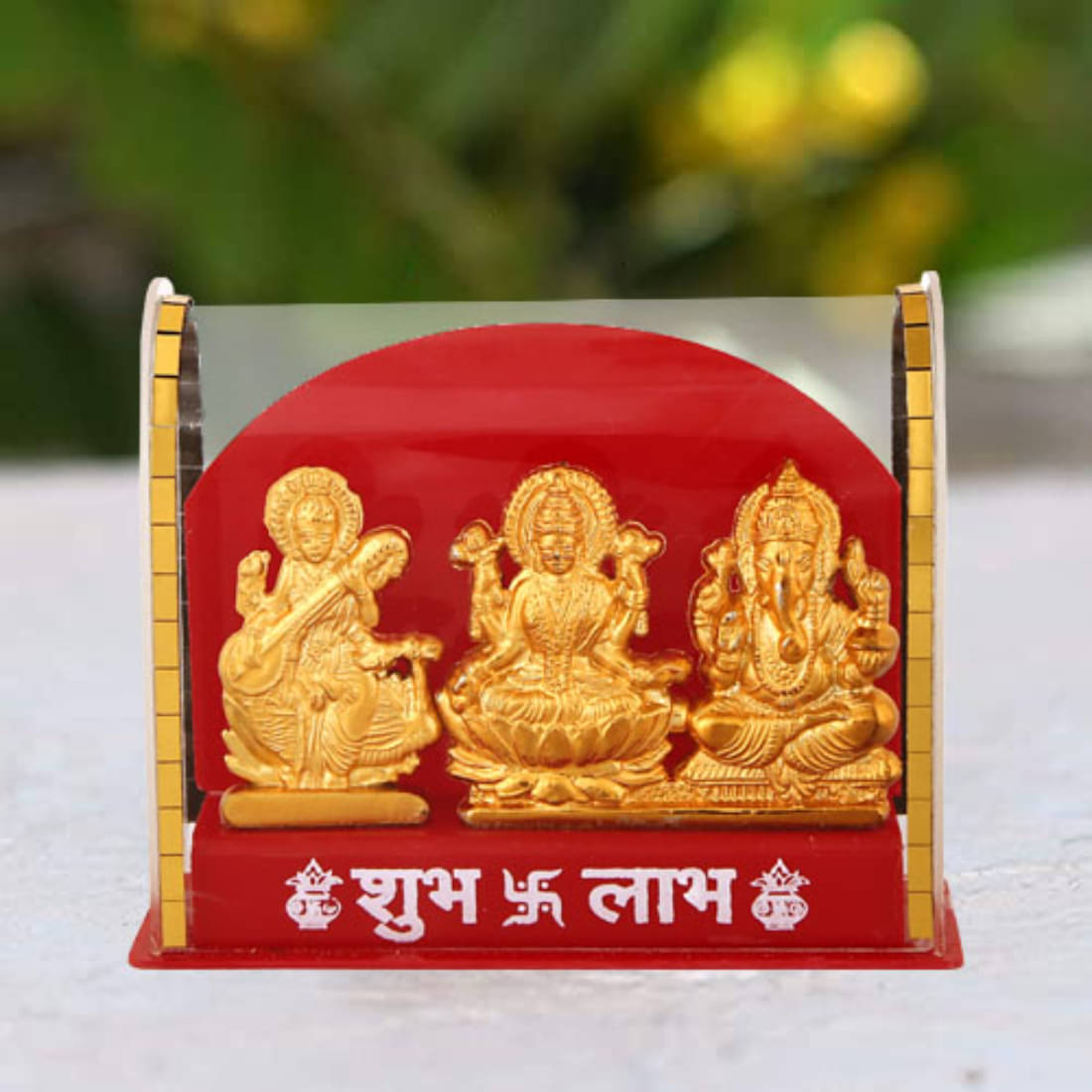 AARTISH Acrylic Laxmi Ganesh Idol ( 10 cm ) AARTISH Acrylic Laxmi Ganesh Idol ( 10 cm )