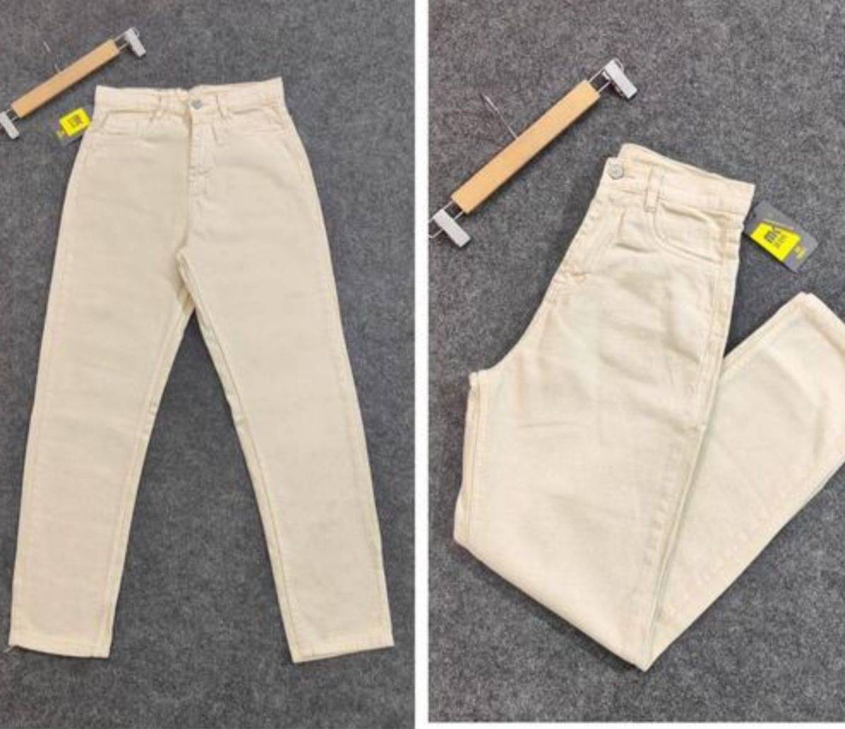     			AD Fashion Women's Mom Fit High-Rise Jeans ( Cream )