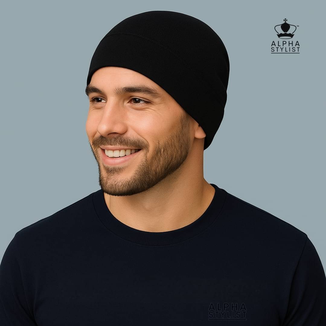     			ALPHA STYLIST Pack of 1 Cotton Men's Cap ( Black )