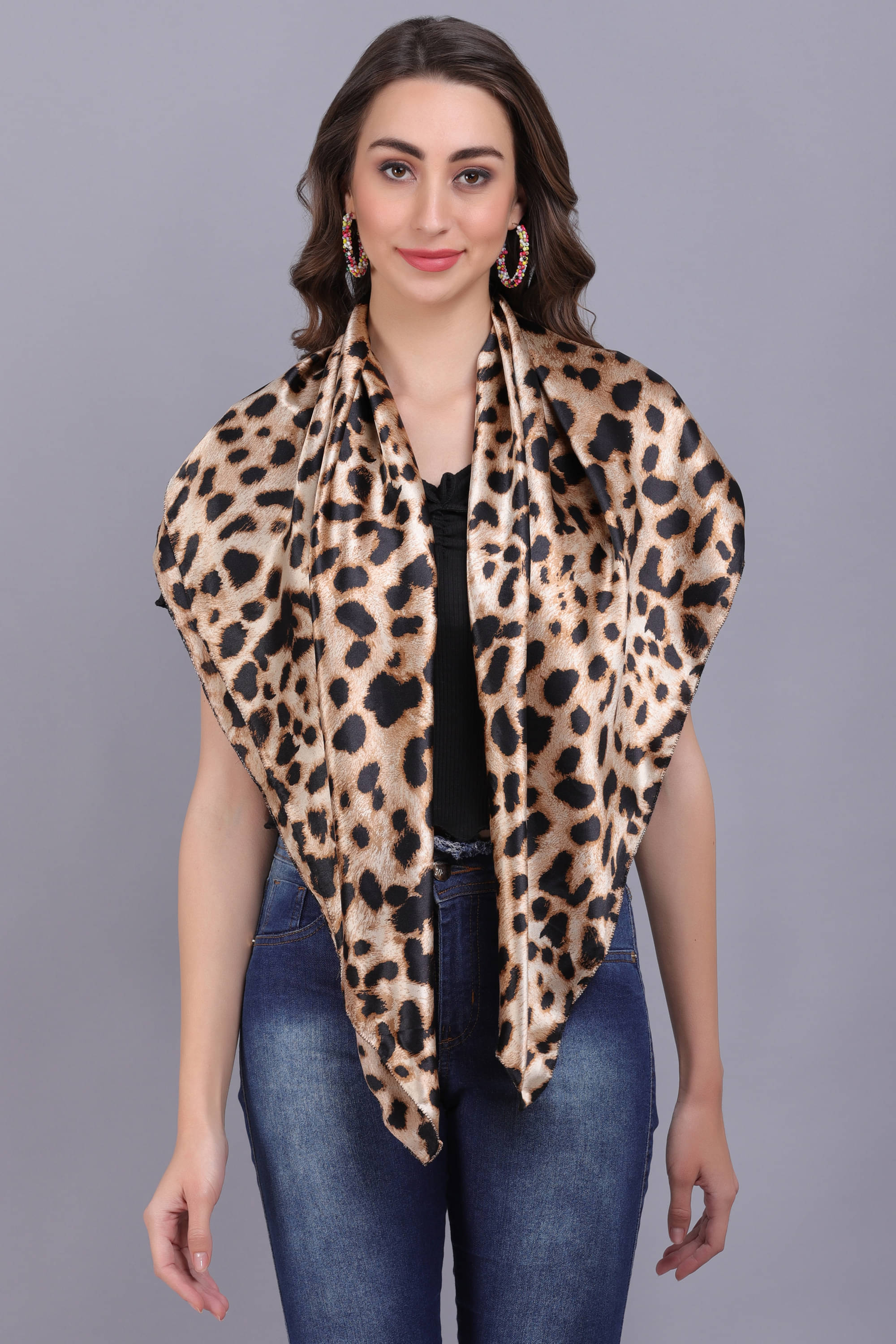 AXOLOTL Multicolor Satin Women's Scarf ( Pack of 1 ) AXOLOTL Multicolor Satin Women's Scarf ( Pack of 1 )