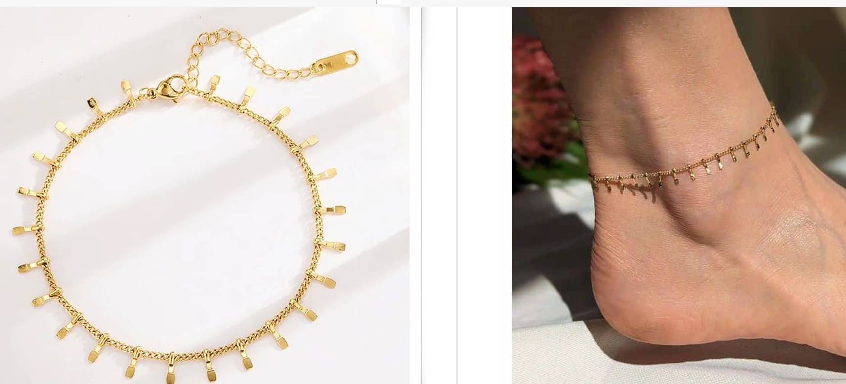 AZula Gold Anklets ( Pack of 1 ) AZula Gold Anklets ( Pack of 1 )