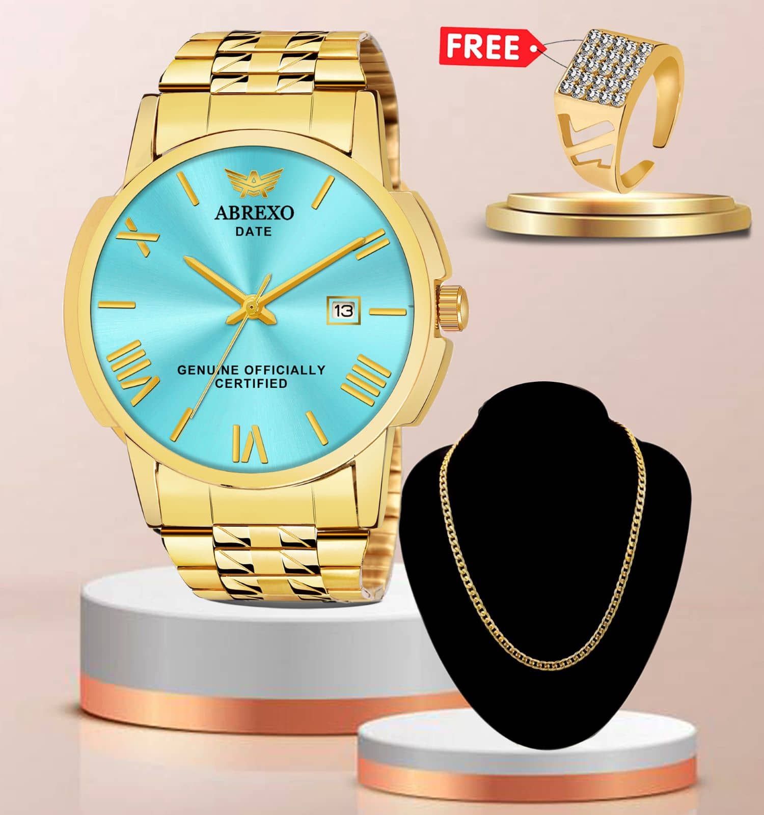 Abrexo Gold Stainless Steel Analog Men's Watch