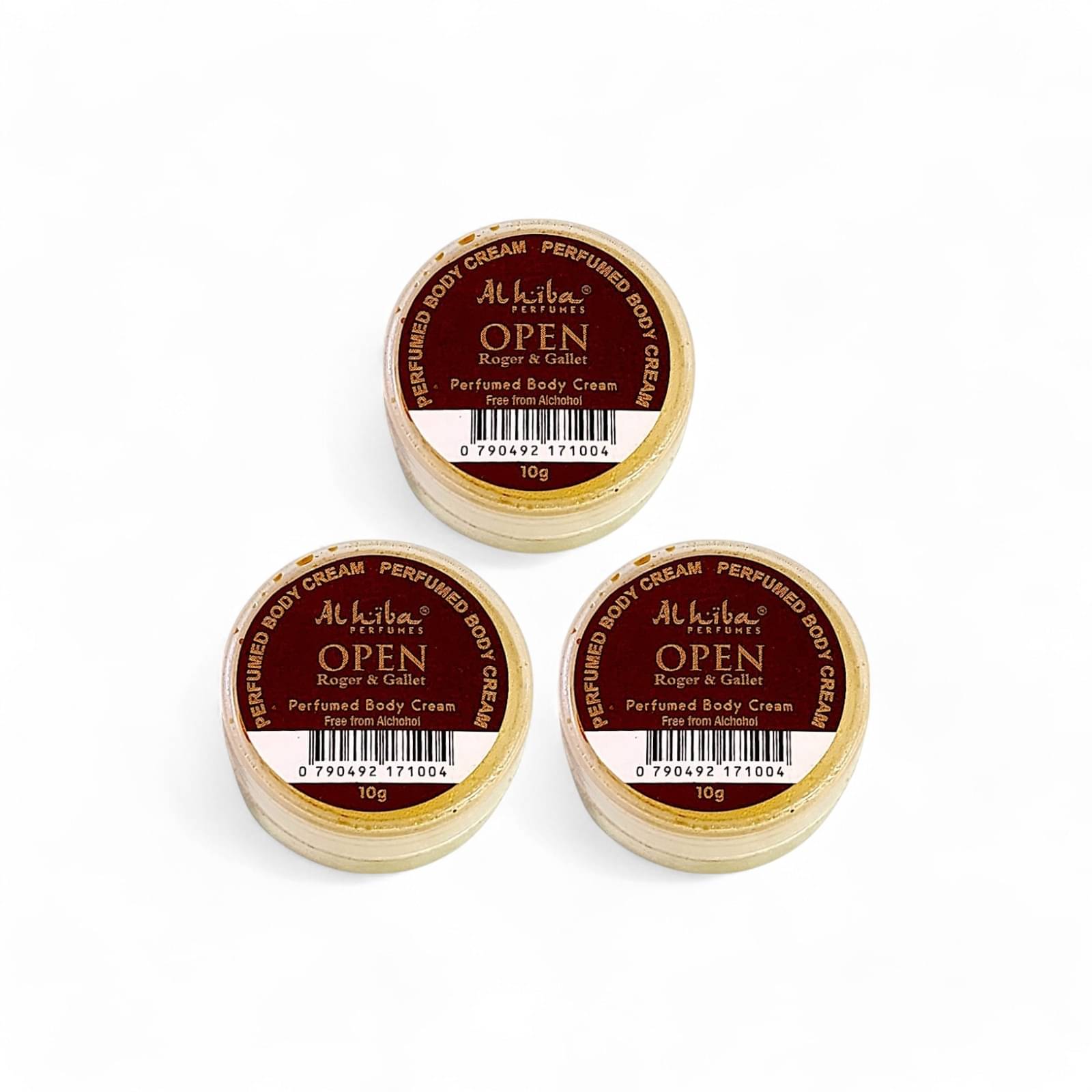     			Al Hiba Open Roger & Gallet Perfumed Body Deodorant Cream for Unisex 10 gm ( Pack of 3 )