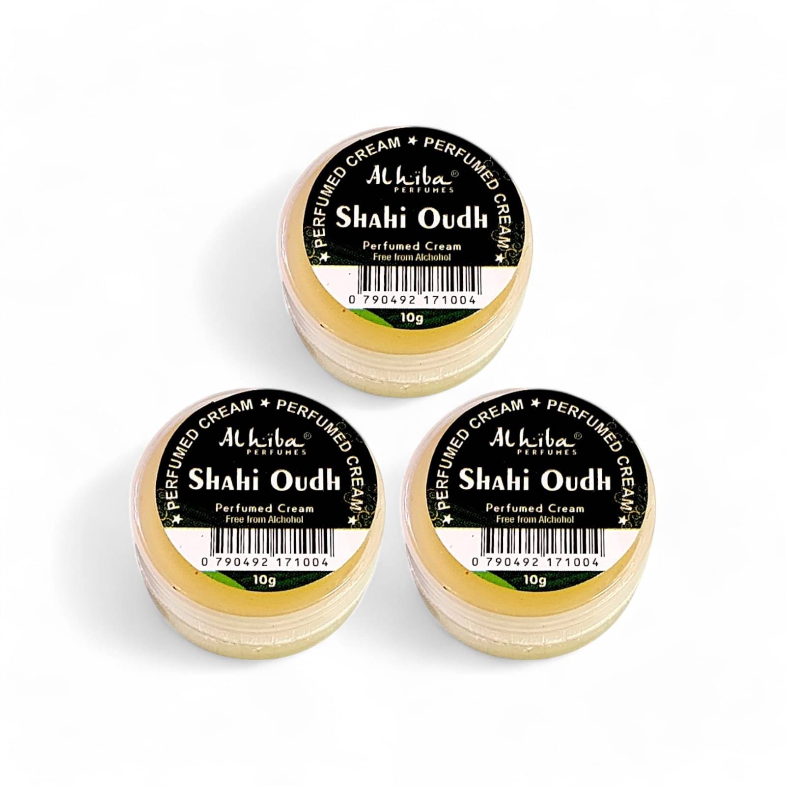     			Al Hiba Shahi Oudh Perfumed Body Deodorant Cream for Unisex 10 gm ( Pack of 3 )